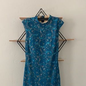 Blue dress